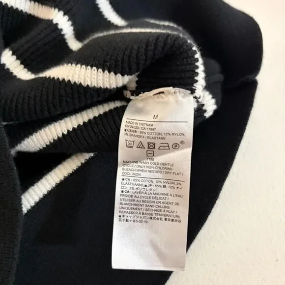 Banana Republic Tank Top Women's Medium Knit Striped Sleeveless Boxy Sweater - Picture 7 of 8